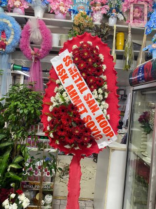 Çift Renkli Çelenk - Eskişehir Çiçekçi