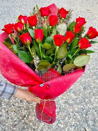 15 Adet Kırmızı Gül - Eskişehir Çiçek Siparişi
