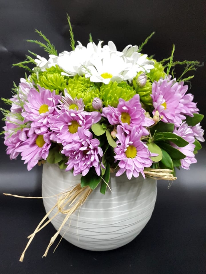 Renkli Krizantem Aranjmanı - Eskişehir Çiçekçi