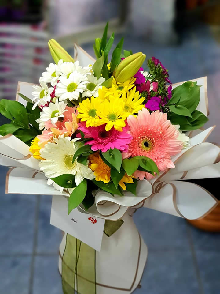 Karışık Renkli Buket - Eskişehir Çiçekçi