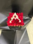 Çiçekçi - Kare Kutuda Harf Gül